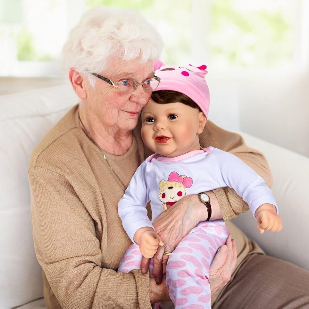🆕22 Inch Lifelike Therapy Doll Weighted  soft vinyl Body Realistic Newborn Girl